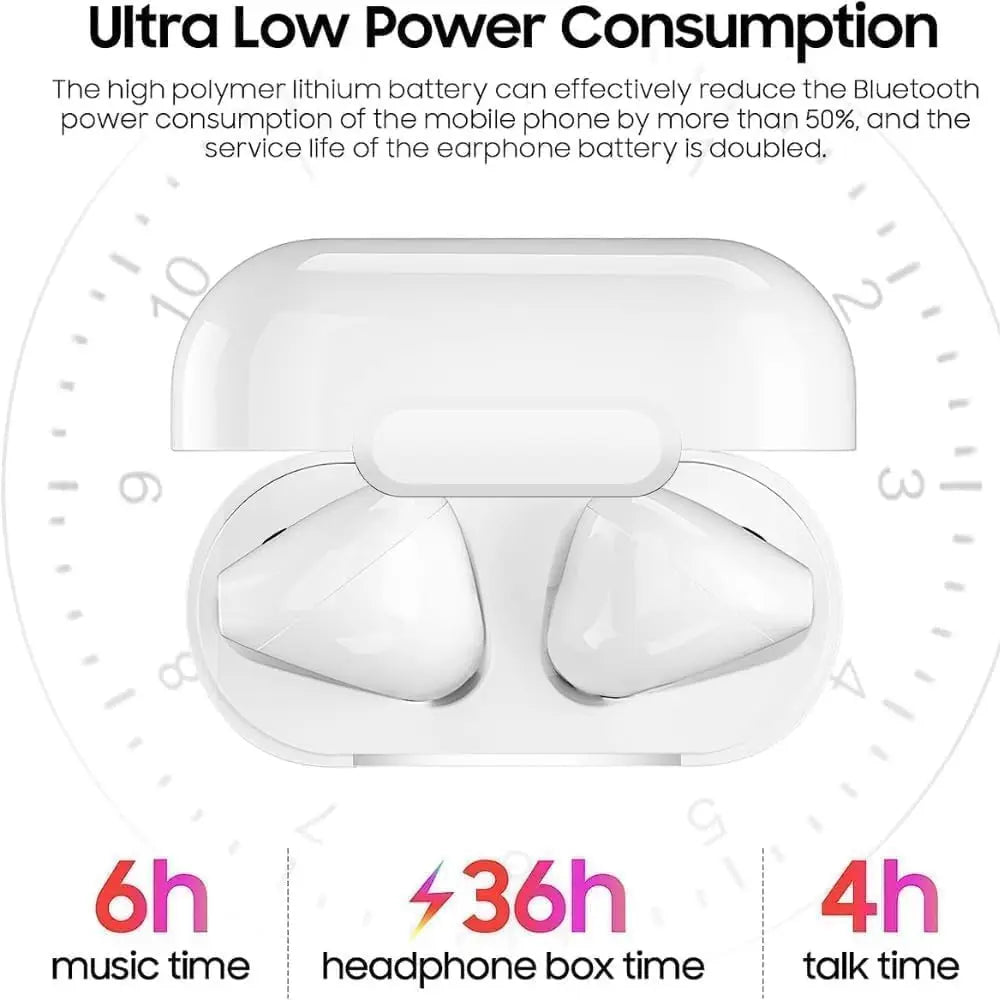 Bluetooth 5.3 Headphones NEW Wireless Headphones with 4 ENC Mic, 56H Bluetooth Earphones in Ear Noise Cancelling Deep Bass