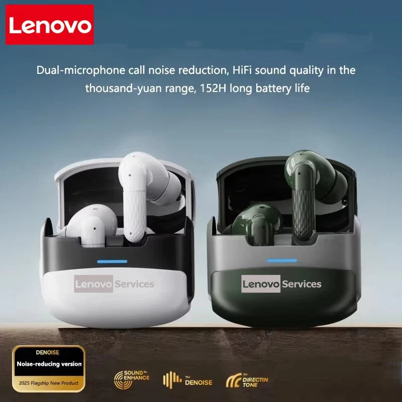 Lenovo New Wireless Earphones Bluetooth Headsets TWS 5.3 Stereo Earbuds Hifi Headphones HD Microphone For Iphone And Android